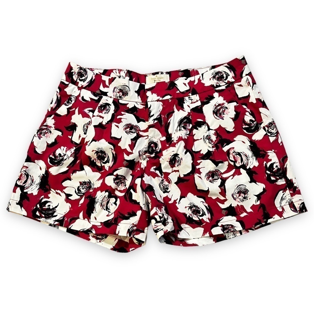 Kate Spade Shorts Pleated Floral Print Preppy Kids 14/Womens XS